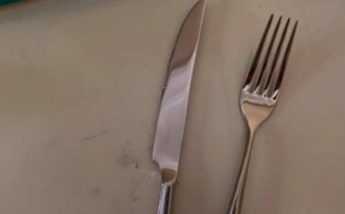 西餐禮儀刀叉擺放圖解